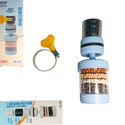 360° Rotatable 6 Layers Tap Filter - ৩৬০° ঘূর্ণনযোগ্য ৬ স্তরের পানি ফিল্টার